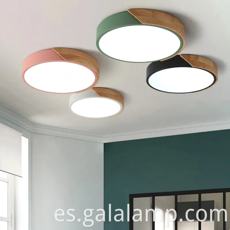 Lámpara de techo LED redonda minimalista nórdica moderna para el hogar